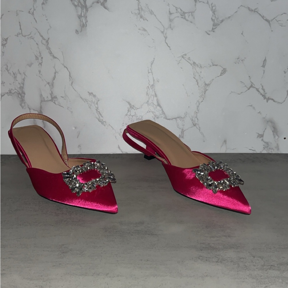 Shein Rhinestone Kitten Heels - Picture 6 of 10